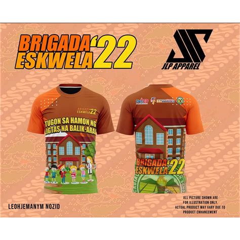 Brigada Eskwela Fully Sublimated Tshirts 3d T Shirt Summer Short Sleeve