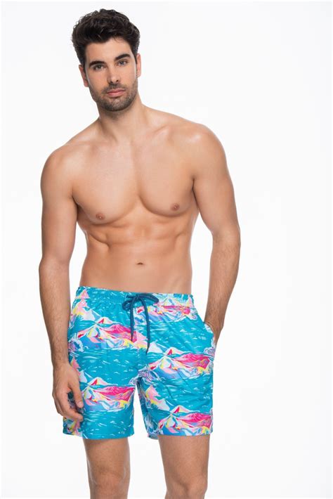 Waves Swimtrunk Mens Designer Swimwear Tropical Swimwear Mens Swimwear