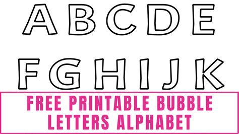 Bubble Font Alphabet