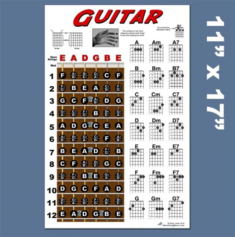 Buy Guitar Chord Fretboard Note Chart Instructional Easy X For Sexiezpicz Web Porn