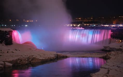 Niagara Falls At Night Wallpaper Wallpapersafari