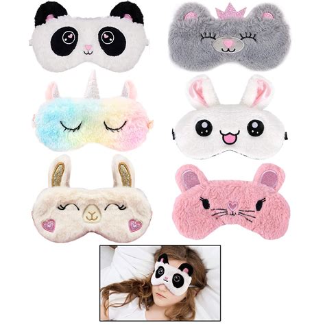 2 Pc Cute Sleep Unicorn Mask Eye Shade Cover Girl Kid Teen Blindfold F