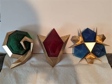 I Made Life Size Replicas Of The Spiritual Stones From Ocarina Of Time