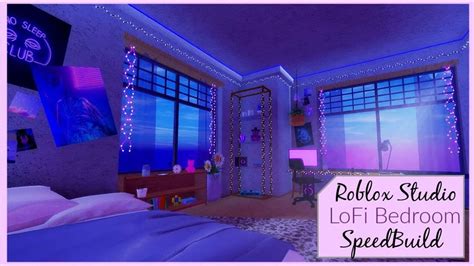 Lofi Inspired Bedroom Speed Build Roblox Studio Youtube