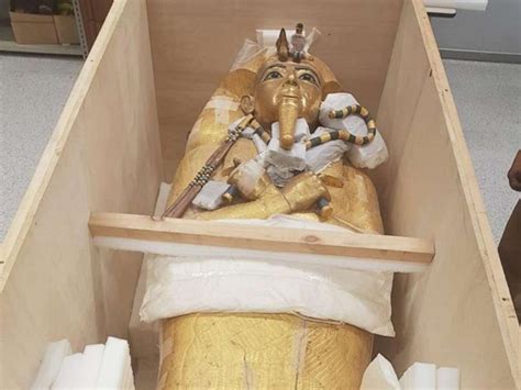 king tut s golden coffin to be restored for the first time abc news