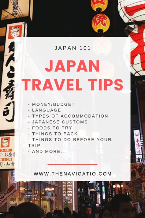 Japan Travel Tips For First Time Visitors In 2020 The Navigatio In