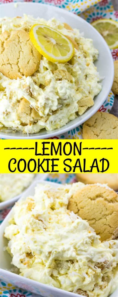 Lemon butter cookies | this easy, lemon butter cookies recipe makes the best, melt in your mouth cookies. Lemon Cookie Salad | Recipe | Cookie salad, Picnic foods ...