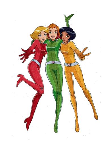 Totally Spies Totally Spies Cartoon Anime Girl Yellow Red Green Friends Pink