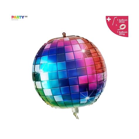 Disco Ball Balloon 70s Themed Dance Party Disco Party Etsy Balloons