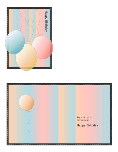 40 Free Birthday Card Templates Template Lab Inside Greeting Card
