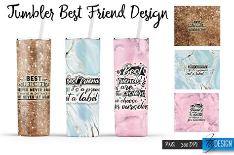 Best Friends Tumbler Wrap Tumbler 12 By Fly Design Thehungryjpeg