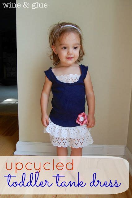 An Old Tank Top Turned Cute Toddler Dress
