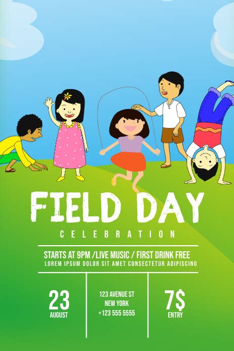 Field Day Flyer Template Postermywall