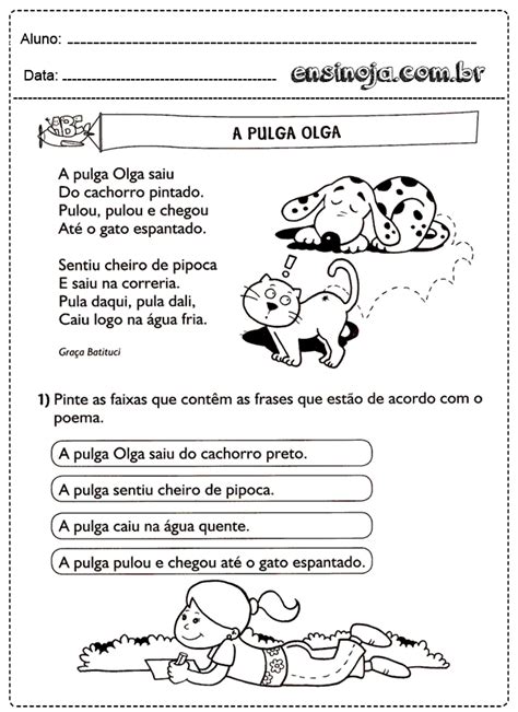 Atividades Com Interpretação De Texto Para Educação Infantil Texto