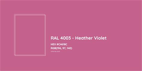 About RAL 4003 Heather Violet Color Color Codes Similar Colors And