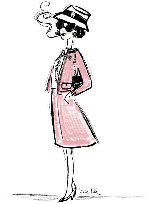 Coco Chanel Sketch By Kera Till Jwt Chanel Illustration Chanel