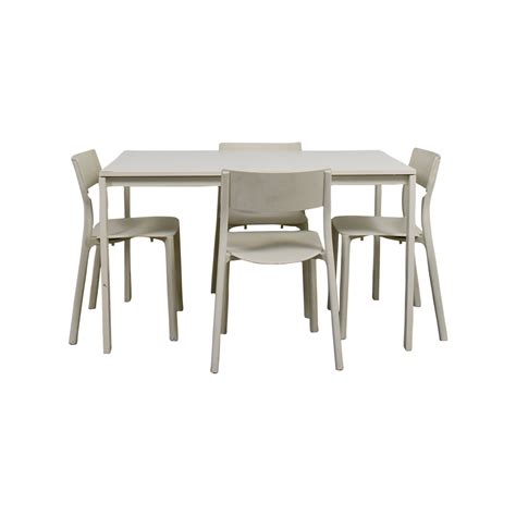 Find out what we have prepared for you this month. 65% OFF - IKEA IKEA White Kitchen Table and Chairs / Tables
