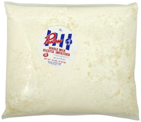 A very similar product is ricotta salata and easier to find. Pastosa Whole Milk Ricotta Impastata - 10 lb, Nutrition ...