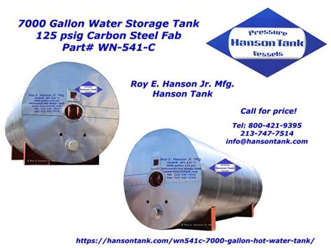 7000 Gallon Water Storage Tanks Wn541c 800x600 Hanson Tank Asme Code