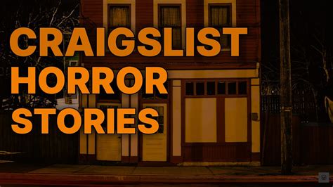 3 Creepy True Craigslist Horror Stories (With Rain Sounds) - YouTube