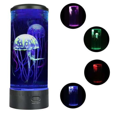 Large Led Fantasy Jellyfish Lava Lamp Aquarium Electric Round
