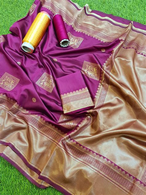 Kanjivaram Silk Saree With Rich Palluthe Charming Etsy