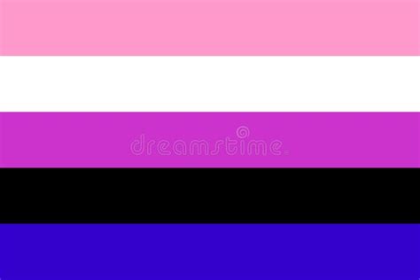 genderfluid pride flag non binary gender lgbt community symbol sexual minorities identity