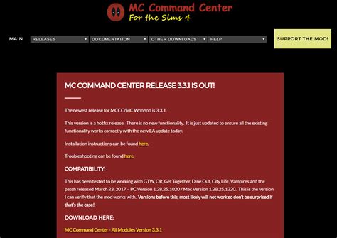 Mc Command Center Has A New Download Location New Update