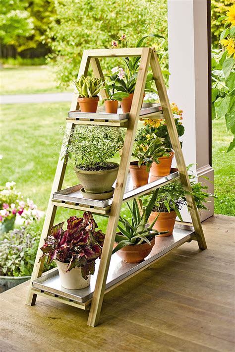 Deluxe A Frame Plant Stand With Trays Gardeners Supply Framed