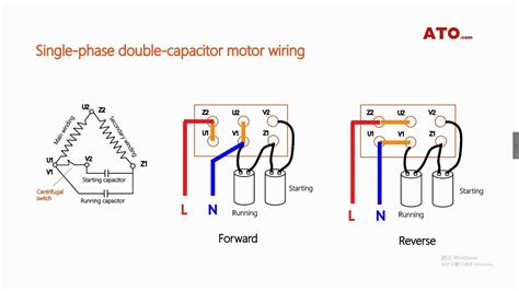 If not, just jumper the windings. Single phase motor forward and reverse wiring - YouTube
