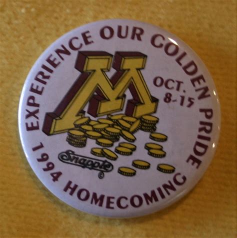 University Of Minnesota Homecoming Buttons 1994