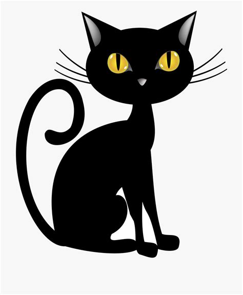 Download Black Cat Halloween Clip Art Image Gallery Transparent Pin ...