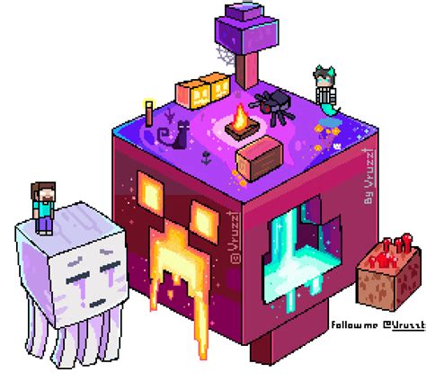 An Image Of A Pixel Style House With Two Animals