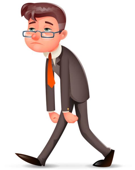 Tired Man Walking Illustrations Royalty Free Vector Graphics And Clip