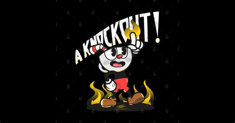 Its A Knockout Cuphead Sticker Teepublic