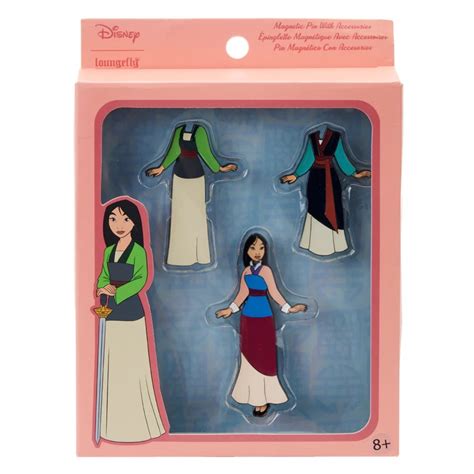 Mulan Doll Magnetic Disney Pin Set By Loungefly Disney Pins Blog