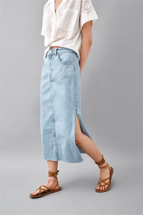 High Waist Trf Curved Shorts Fall Fashion Outfits Jean Skirt Outfits