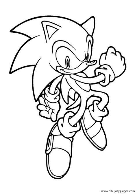 Dibujos De Sonic 008 Dibujos Y Juegos Para Pintar Y Colorear