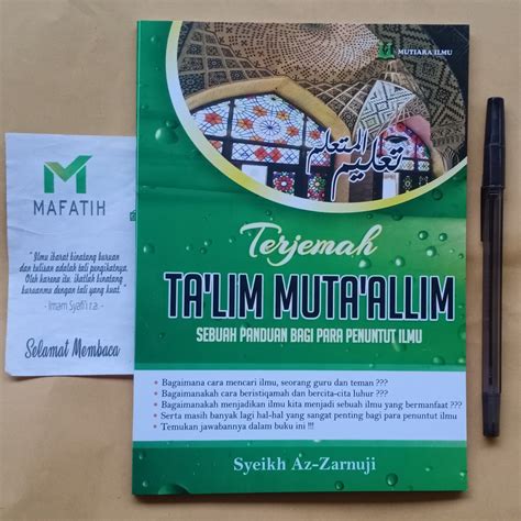 Jual Buku Terjemah Ta Lim Muta Allim Panduan Penuntut Ilmu Syeikh Az