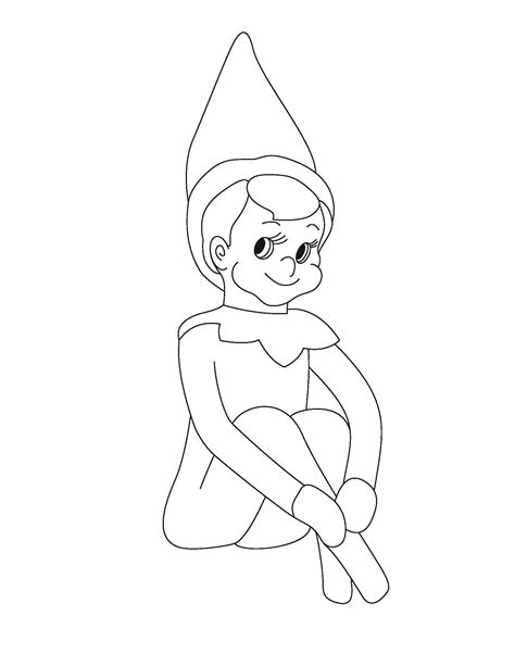 Elf Coloring Pages For Adults At Free Printable
