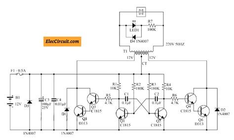 For (v1) 100% choice the operation of the converter is standard operation c1 & c2 series pair is charged by full voltage vs. DC to AC Converter circuit projects on ElecCircuit.com