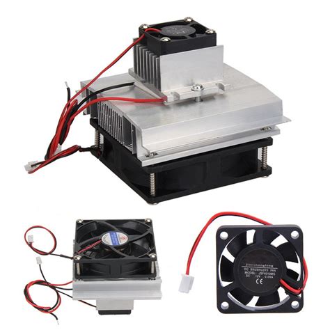 4chip semiconductor refrigeration machine cooler radiators air cooling device. Peltier: Peltier Air Conditioner