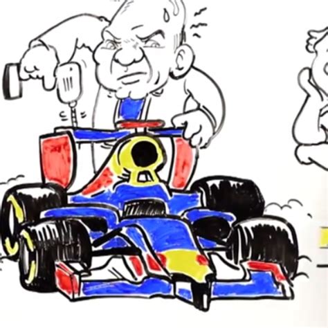 Cartoon Race Car Driver