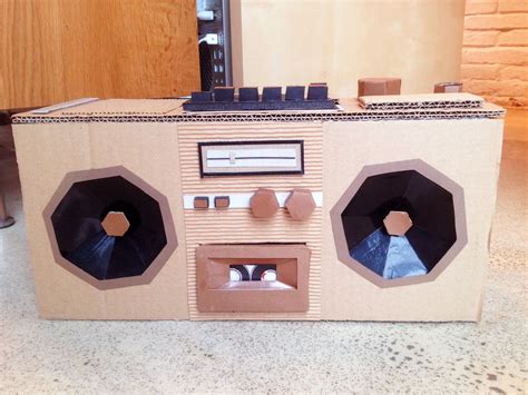 Cardboard Radio Cassette Player Diy Cardboard Diy Cardboard