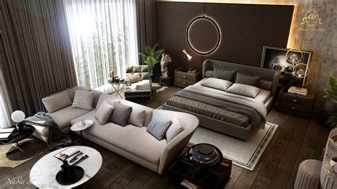 Modern Master Bedroom With Dressing In Ksa On Behance