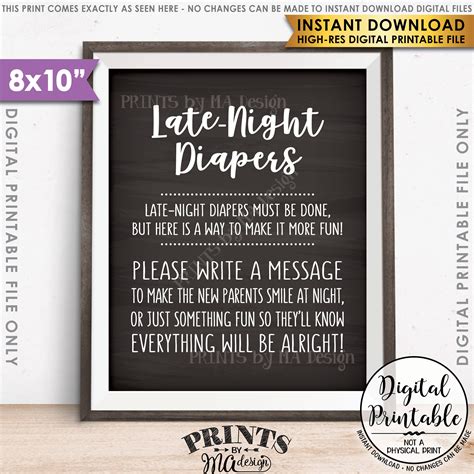 Late Night Diaper Sign Late Night Diapers Sign The Diaper Thoughts