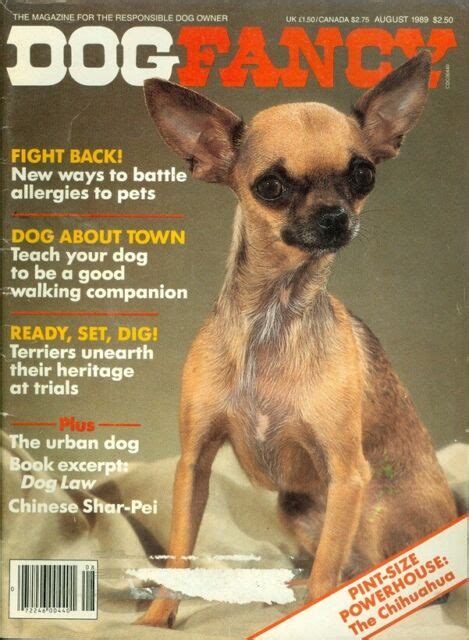 1989 Dog Fancy Magazine Chihuahuaalergies To Petsterriers Heritage