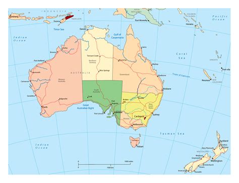Capricorn Australiamap Australia Tasmania Northern Territory