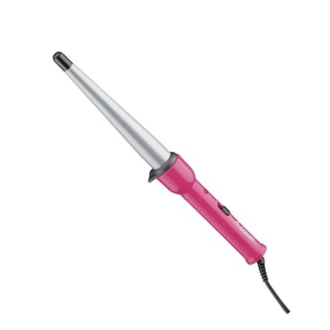Conair Professional 1 To 05 Conical Ceramic Hair Curling Wand Pink Cd179n