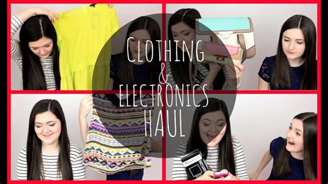 clothing and electronics haul youtube
